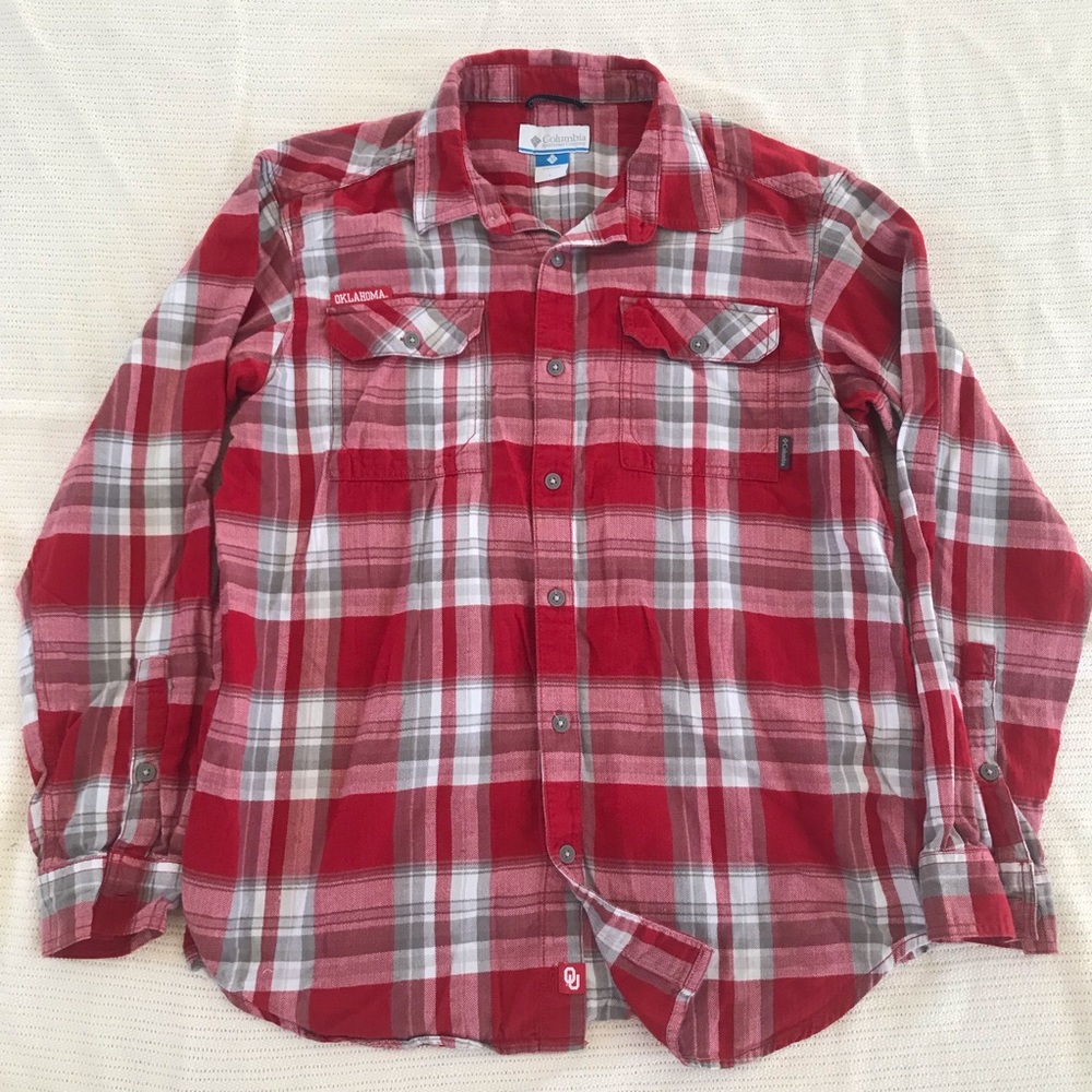 🦸‍♂️ OU OKLAHOMA Columbia Flannel